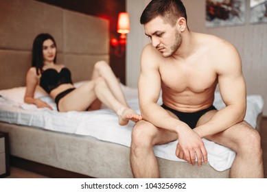 Love Couple Have Problems In Bed, No Sexual Desire