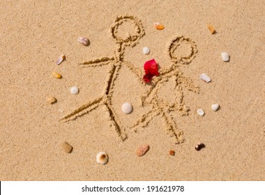 Love couple on beach - Powered by Shutterstock