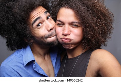 Love Couple In A Photo Booth