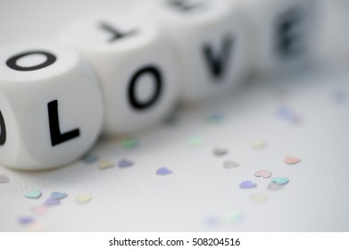 love, dice letters