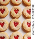love heart jammy dodger biscuits 