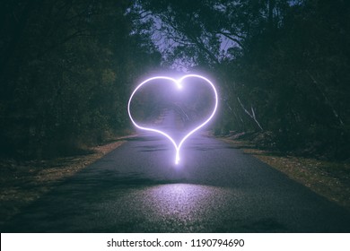 Love Heart Light Painting