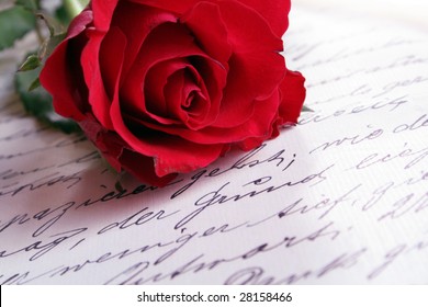 Red Rose Flower Music Notes Sheet Stock Photo (Edit Now) 364084418