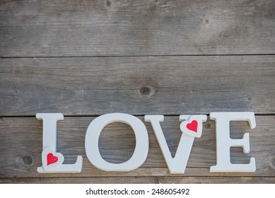 love letters, red heart, valentine`s day
