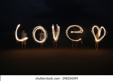 love light painting (silhouette) - Powered by Shutterstock