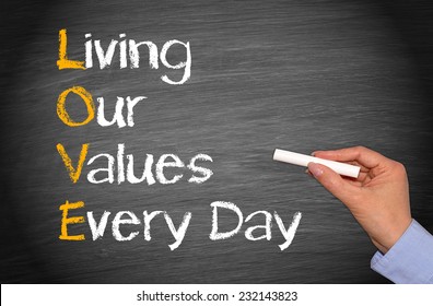 LOVE - Living Our Values Every Day