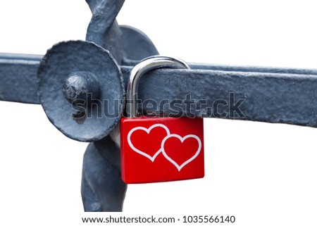 Similar – Image, Stock Photo red railing and white chimney of old boat against blue sky