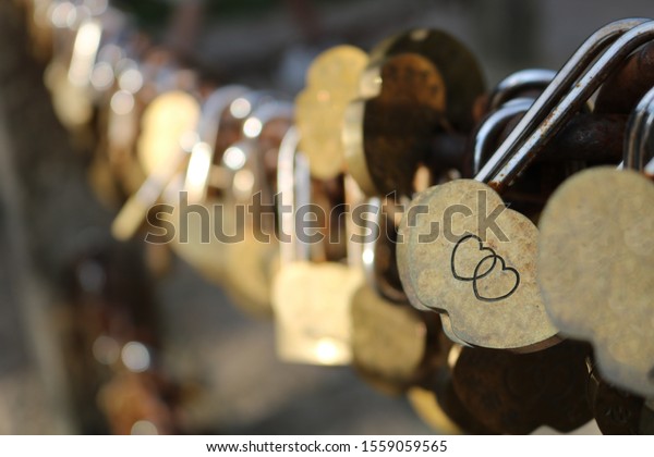 Love Locks and Key on
chainlink