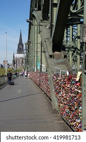 Love Locks On The Cologne Hohenzollern Bridge