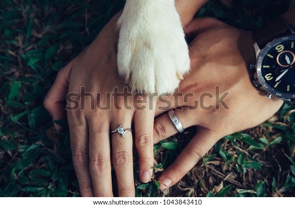 Love me love my\
dogs,dog lover wedding\
couple.