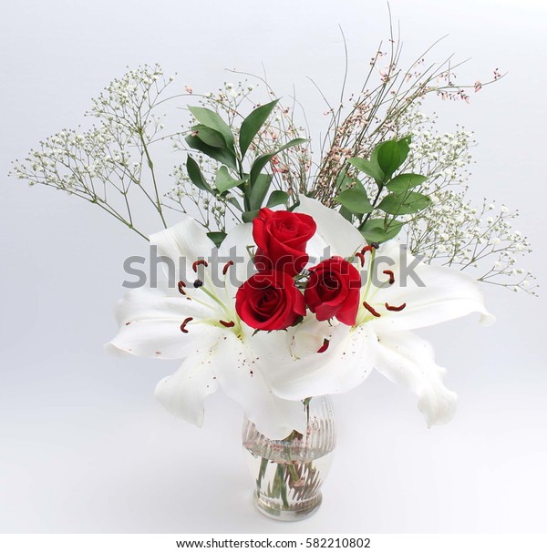 Love Melody Flowers Crystal Vase Stock Photo Edit Now 582210802