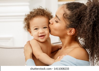 Love of a mother and baby. Family in the house. Lifestyle - Shutterstock ID 1411008233