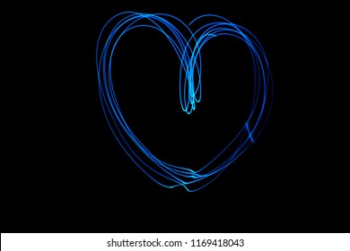 Love, Neon Heart, Blue Heart
