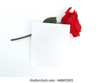 Love Note With Rose