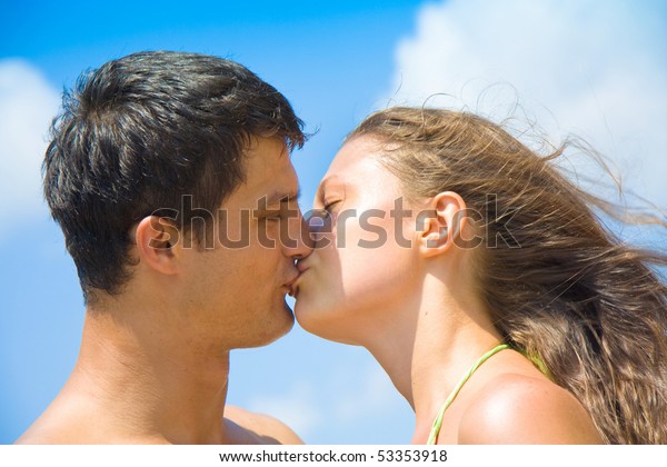 Boy And A Girl Kissing