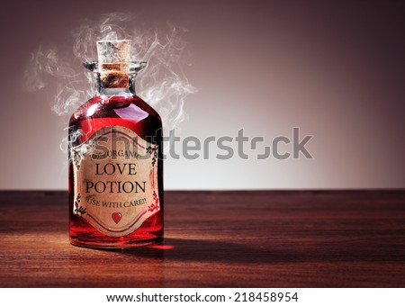 Love potion bottle, concept for dating, romance and valentine's day [[stock_photo]] © 