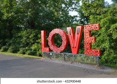 The love sign in Lynchburg, Virginia. 