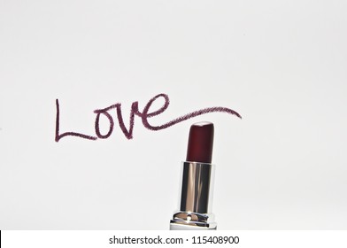 Love Written With Red Lipstick