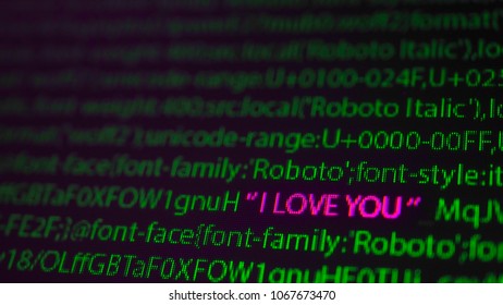 i love you , love code
