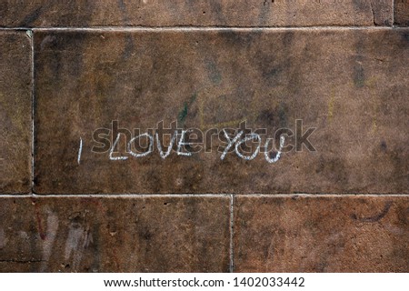 Similar – I LOVE YOU TOO spreeufer