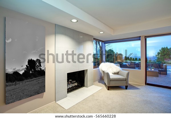 Lovely Bedroom Design Soft Beige Cream Stock Photo Edit Now