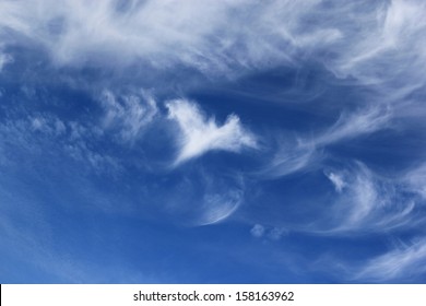 A lovely cloud in the shape of an angel