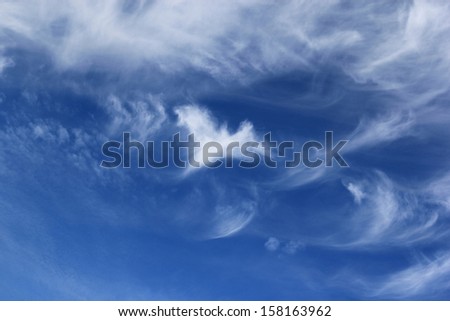 A lovely cloud in the shape of an angel