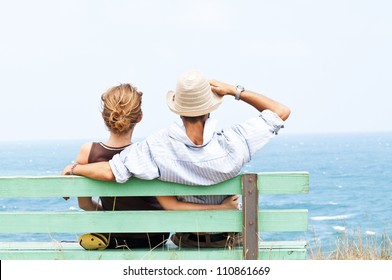 Lovely Couple Looking Forward