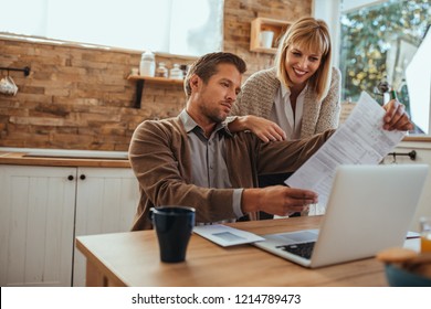 Lovely Couple Is Paying Bills Online