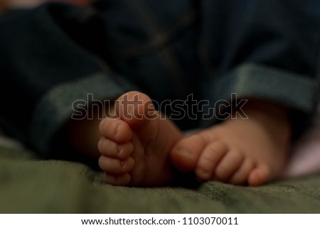 Lovely Cute Baby Feet Toes Stock Photo Edit Now 1103070011