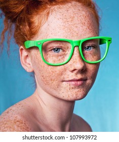 Lovely Freckled Girl