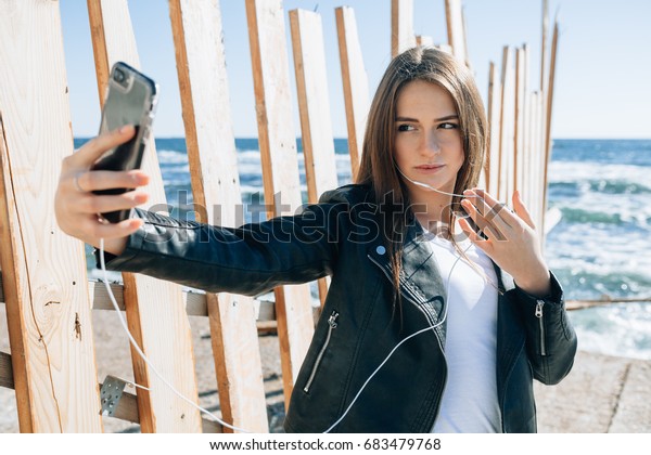Lovely Girl Dark Hair Brown Eyes Stock Photo Edit Now 683479768