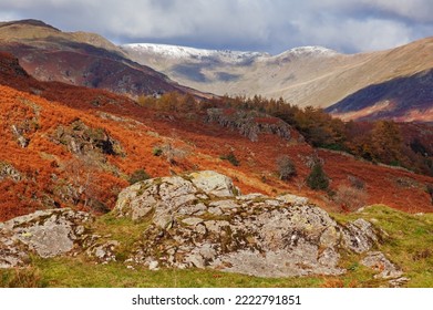 Lovely Lake District View Looking North Near Ambleside