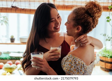 Lesbian Milking