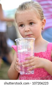 Lovely Little Girl Drinking Water Stock Photo 107206223 | Shutterstock