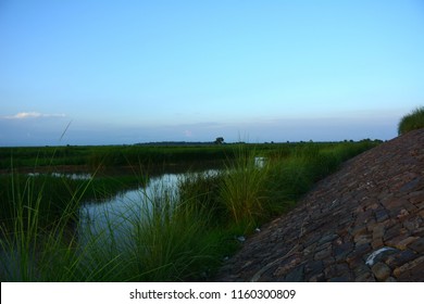 Lovely River Landscape View Of Chenab River, Sialkot.