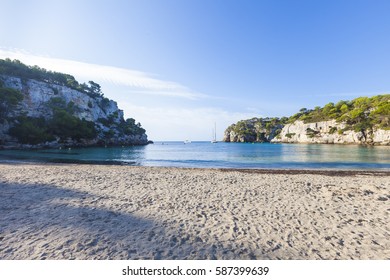 Lovely and sunny beach day, Macarella, Minorca, Menorca, Balearic Islands, Spain