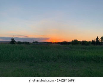 Lovely Sunset Over Eden Prairie, MN’s Prairie Landscape