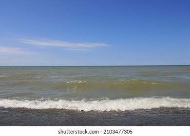 Lovely View Of Lake Erie Waves.