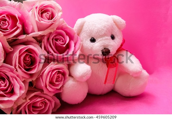 lovely roses teddy bear