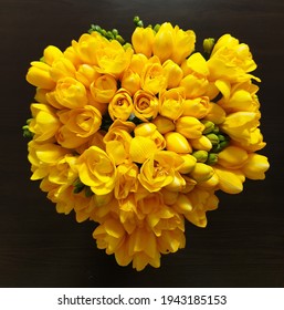 Lovely Yellow Freesia Flower Pic.