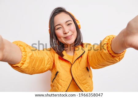 Similar – Image, Stock Photo unrecognizable young asian woman doing yoga in a park.Relax