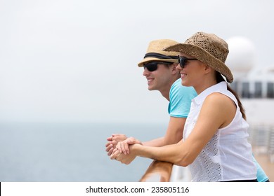 Lovely Young Couple On Cruise Vacation