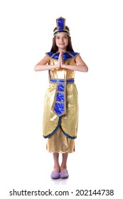 Lovely Young Girl Posing In Cleopatra Costume