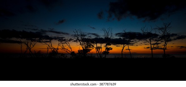 Lovers Key Beach After Sunset Panoramic Shot