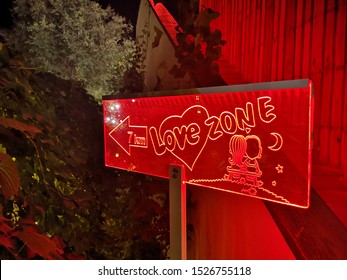 A Lovers Lane At Night 