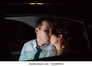 Love-story. Two In A Car. Night.