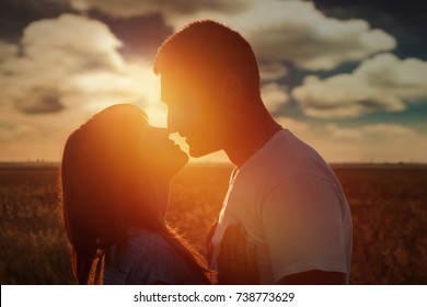 Close Portrait Beautiful Young Couple Waiting Stock Photo 1090645667 ...