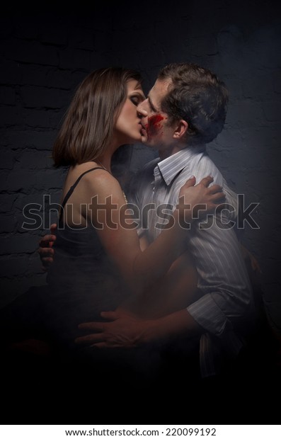 Loving Couple Kissing After Fight Strong Stock Photo Edit Now