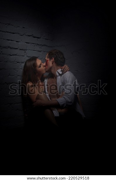 Loving Couple Kissing After Fight Strong Stock Photo Edit Now
